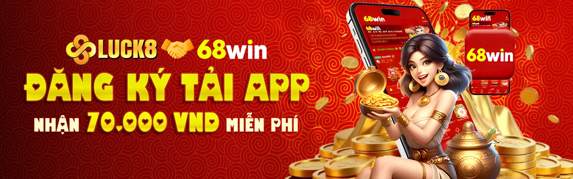 Banner hướng dẫn và hỗ trợ 68Win